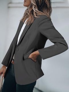 Foto 4 | Blazer Cicy Bell Casual De Manga Larga Con Frente Abierto Para Mujer - Venta Internacional.