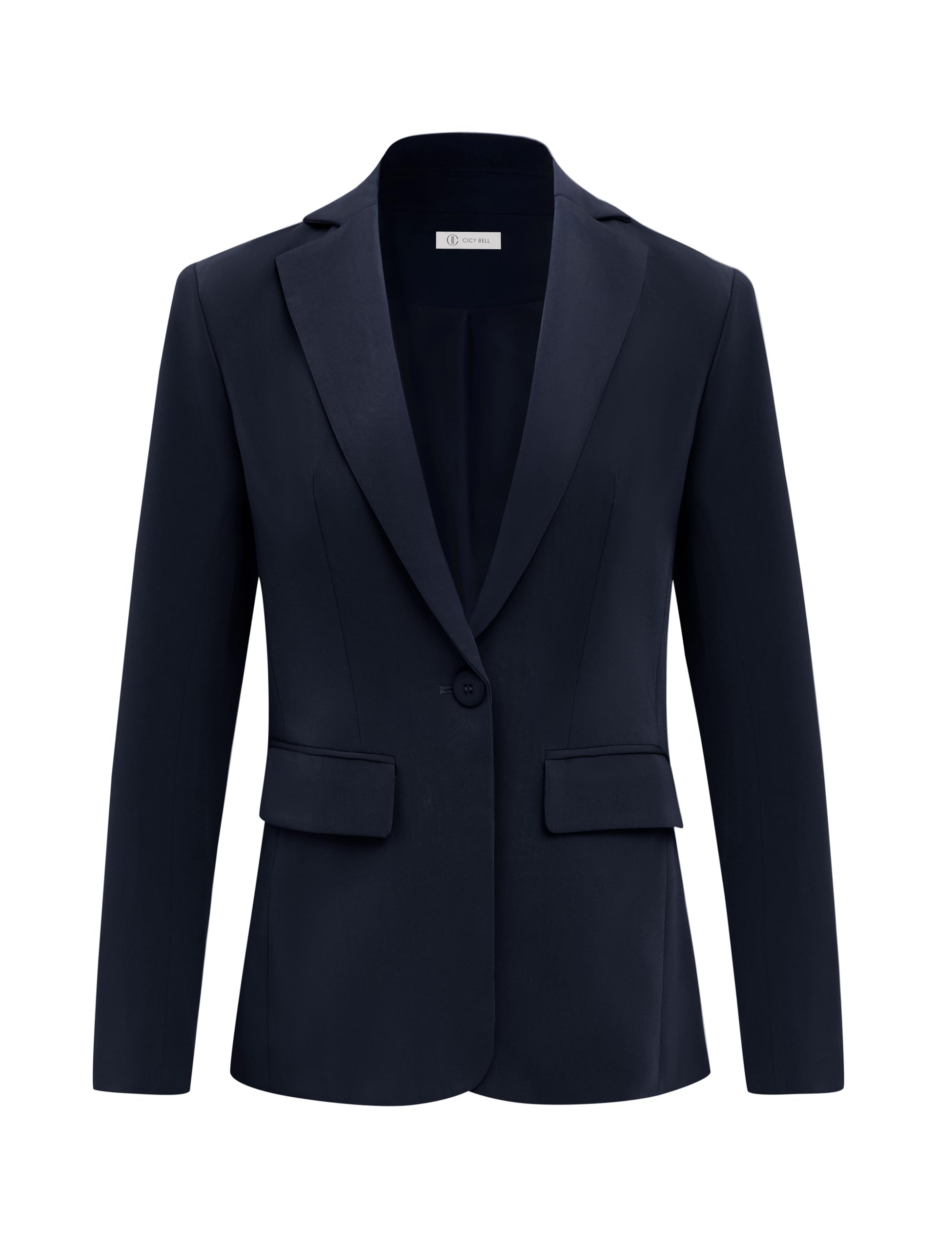 Foto 2 pulgar | Blazer Cicky Bell Para Mujer, Manga Larga, Azul Marino, Casual, 2025 - Venta Internacional.