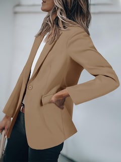 Foto 4 | Blazer Cicy Bell Para Mujer, Manga Larga, Parte Delantera Abierta, Color Caqui Oscuro - Venta Internacional.