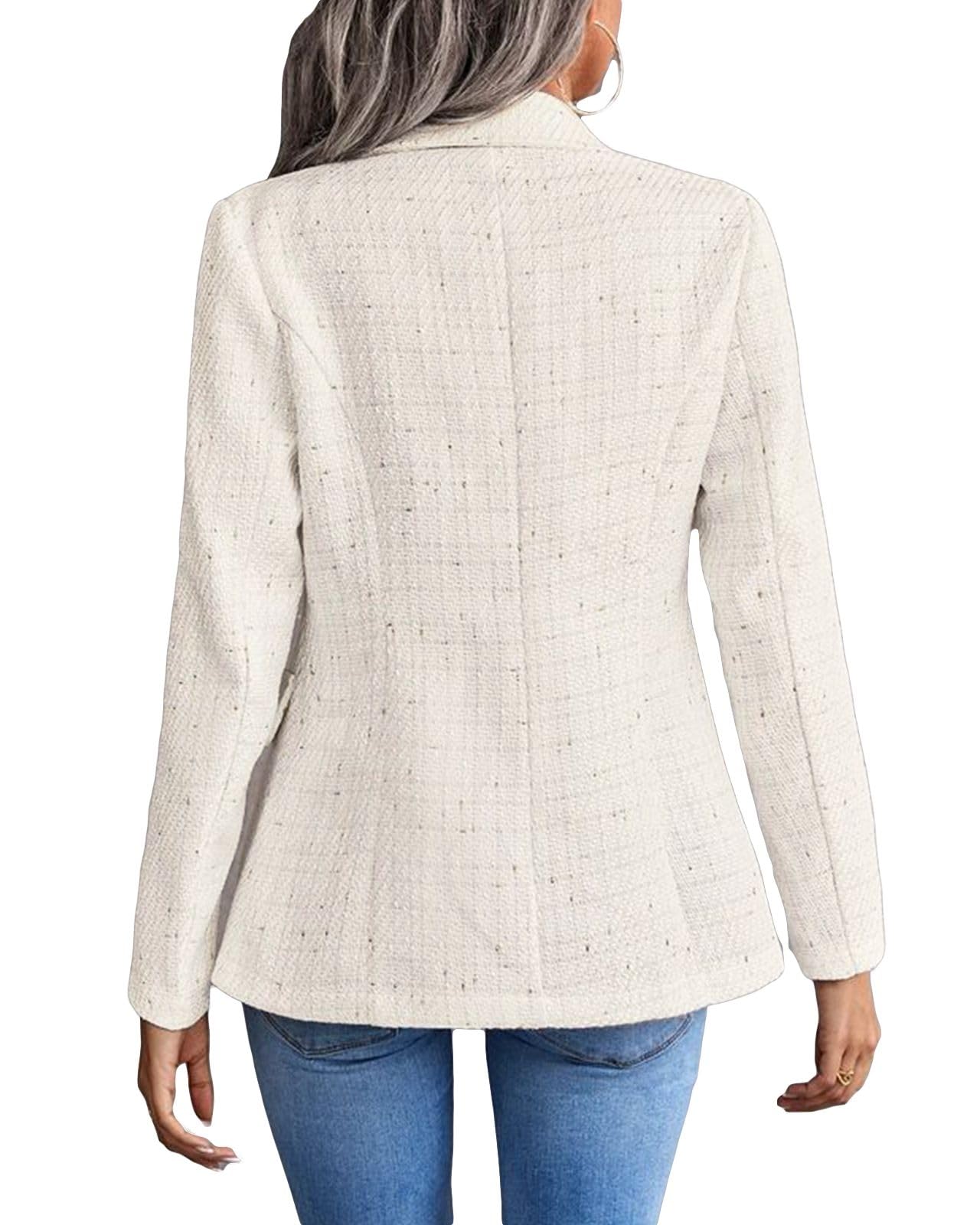 Foto 5 pulgar | Chaqueta Tipo Blazer Mina Self Leather Para Mujer, Color Beige, Talla Xl - Venta Internacional.