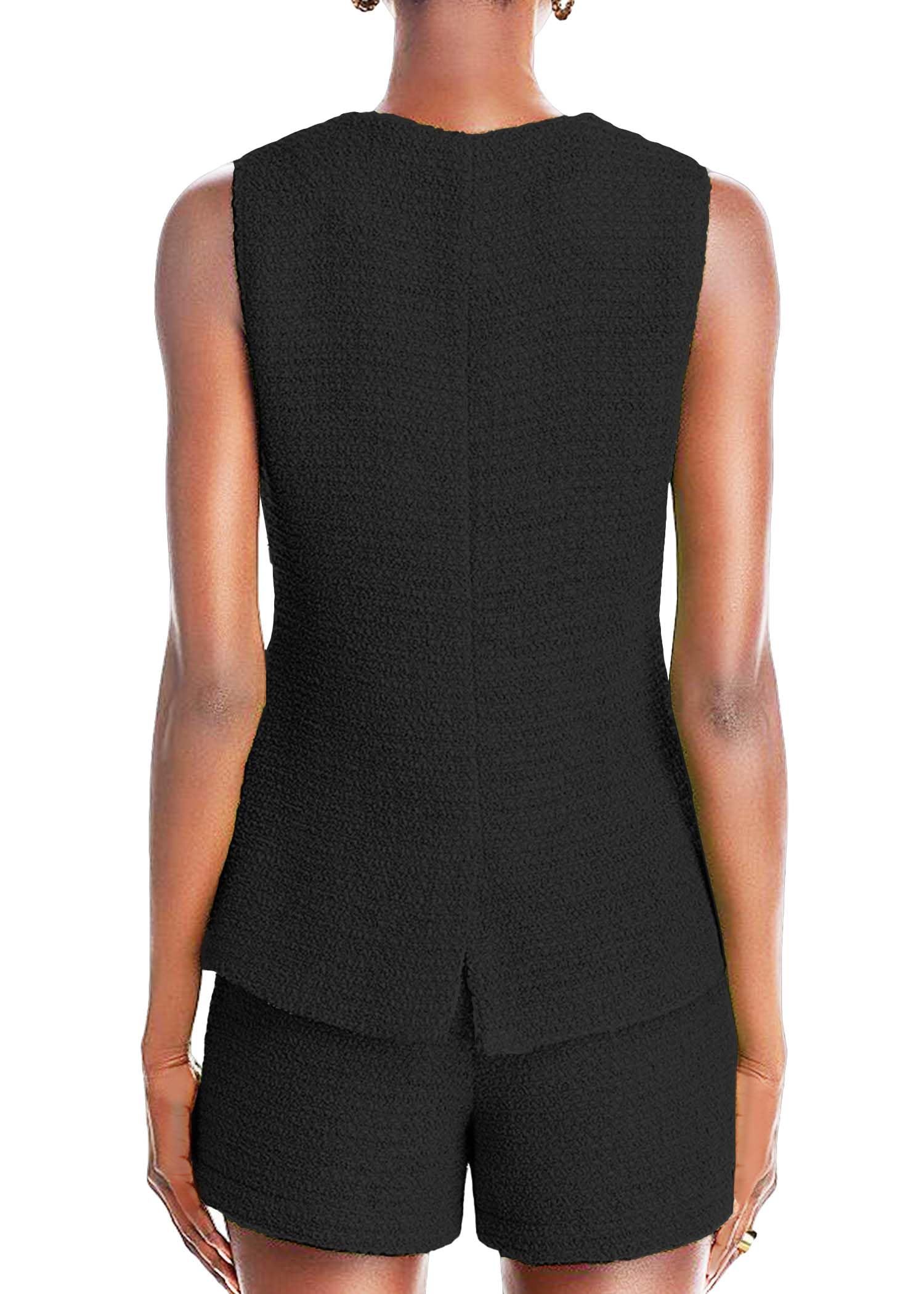 Foto 4 pulgar | Chaleco Blazer Mina De Tweed Sin Mangas Para Mujer 2024 - Venta Internacional.