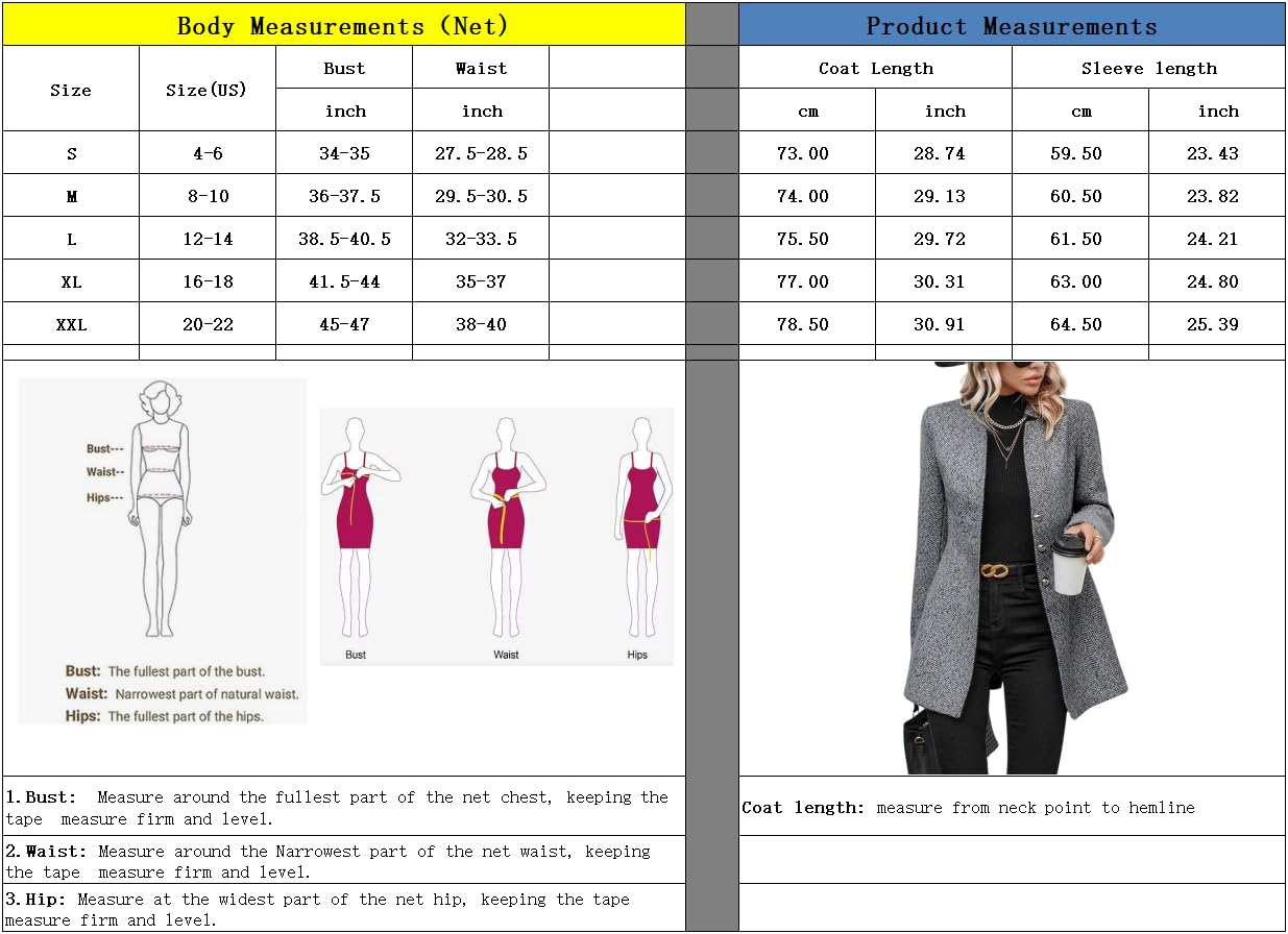 Foto 6 | Abrigo Chouyatou Para Mujer, Casual, De Lana En Espiga - Venta Internacional.