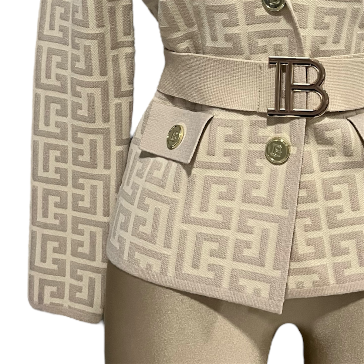 Foto 4 pulgar | Saco Beige Para Dama Mussi