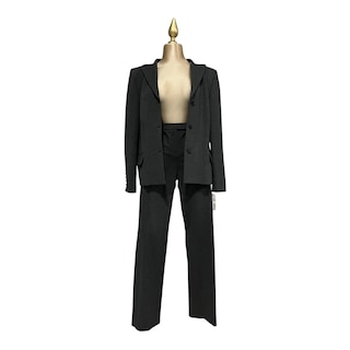 Foto 4 | Conjunto Gris Oxford Saco Y Pantalón Básico Mussi