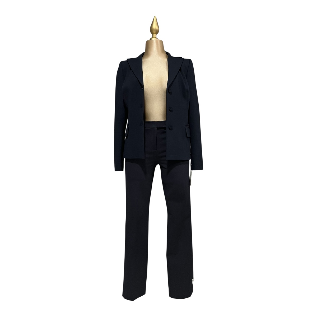 Foto 3 | Conjunto De Saco Y Pantalón Marino Básico Mussi