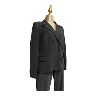 Foto 3 | Conjunto Gris Oxford Osc. Saco Y Pantalón Básico Mussi