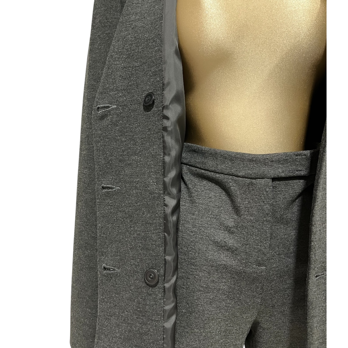 Foto 5 | Conjunto Gris Oxford Osc. Saco Y Pantalón Básico Mussi
