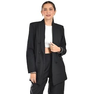 Foto 1 | Blazer Doble Botonadura Roman Fashion /juvenil 1370 (negro) Negro