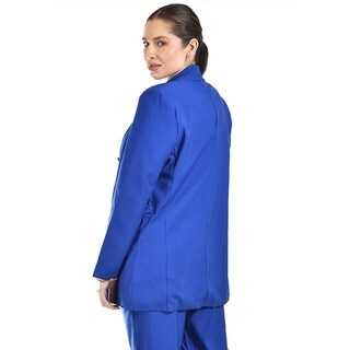 Foto 3 | Blazer Doble Botonadura Roman Fashion /juvenil 1370 (azul Rey) Azul