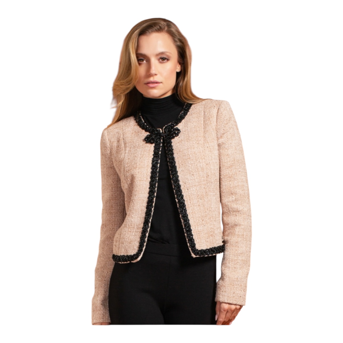 Foto 7 pulgar | Saco Beige Para Dama Mussi