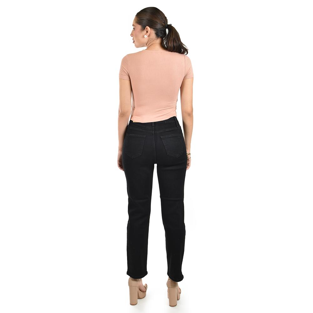Foto 4 pulgar | Blusa Básica De Manga Corta 0064 (durazno) Rosa Claro