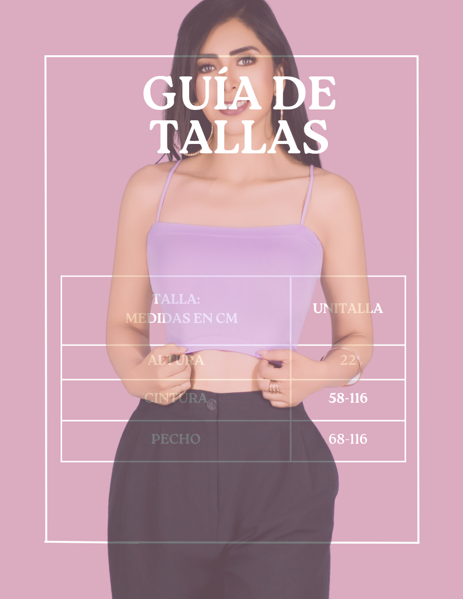 Foto 8 | Set 2 Blusa Mujer Crop Tirantes Top-1025-px2 Varios Colores Confort Y Frescura Día Y Noche