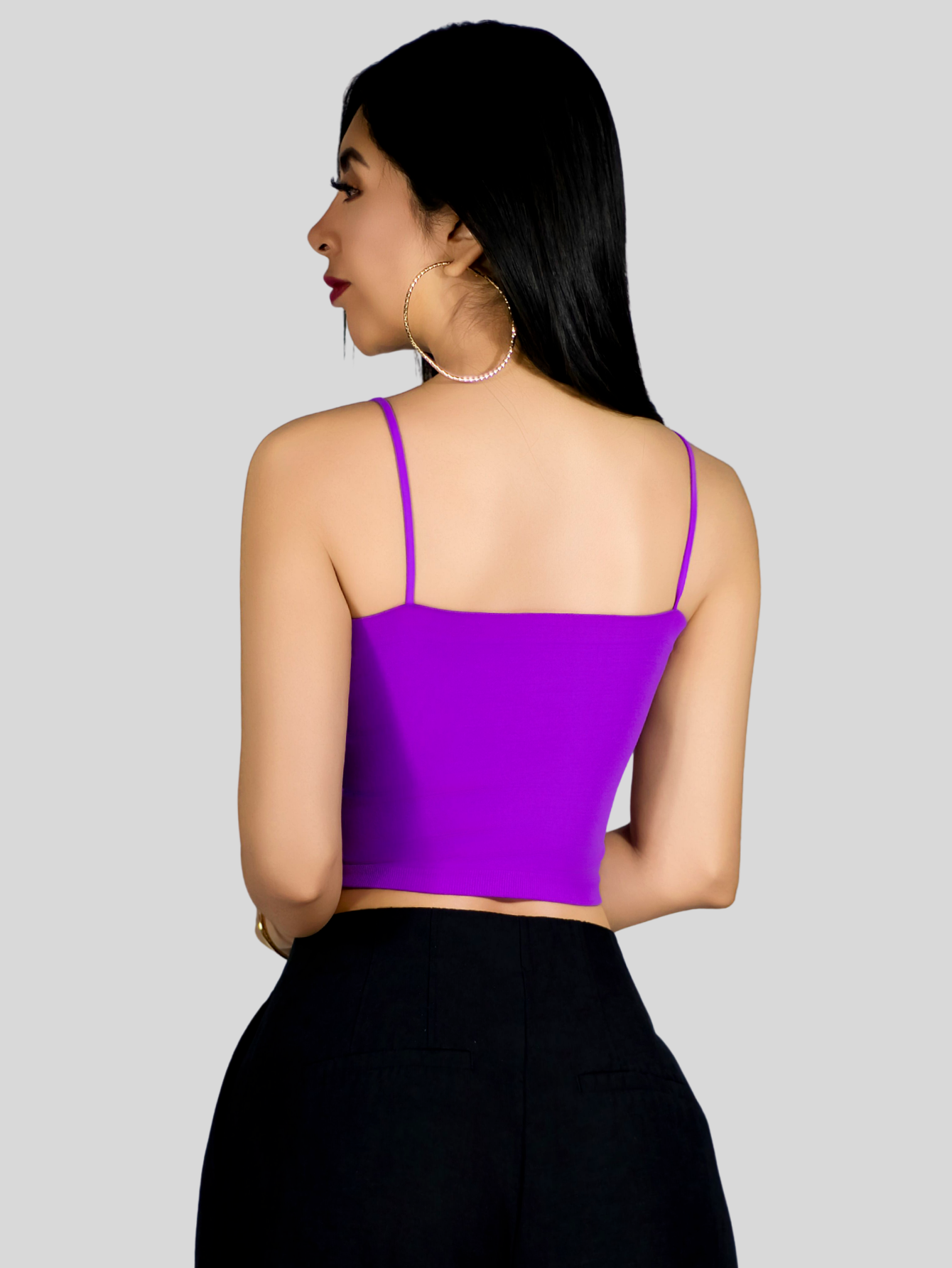 Foto 8 pulgar | Set 2 Blusa Mujer Crop Tirantes Top-1025-px2 Varios Colores Confort Y Frescura Día Y Noche