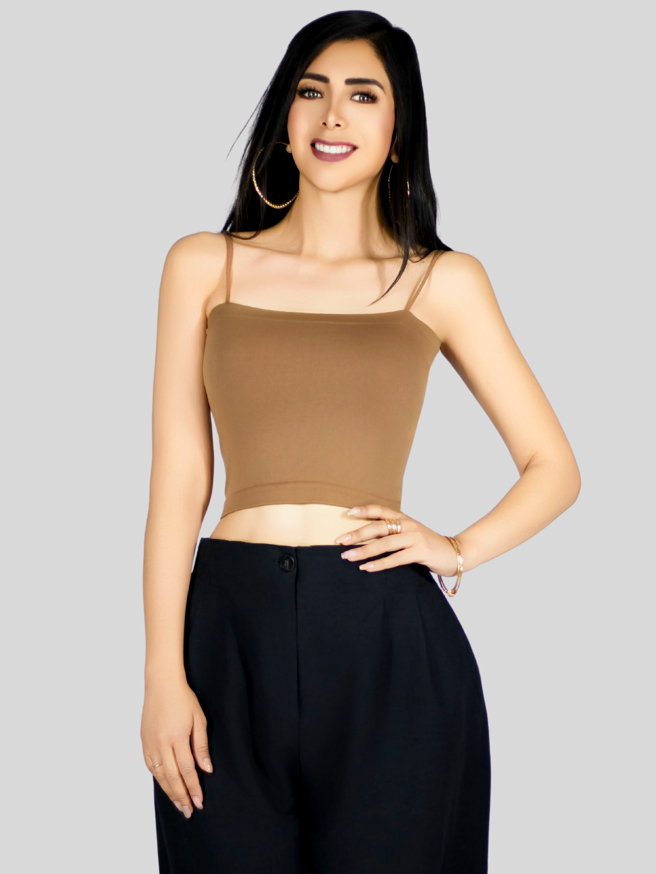 Foto 5 pulgar | Set 2 Blusa Mujer Crop Tirantes Top-1025-px2 Varios Colores Confort Y Frescura Día Y Noche