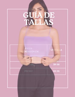 Foto 8 | Set 2 Blusa Mujer Crop Tirantes Top-1025-px2 Varios Colores Confort Y Frescura Día Y Noche