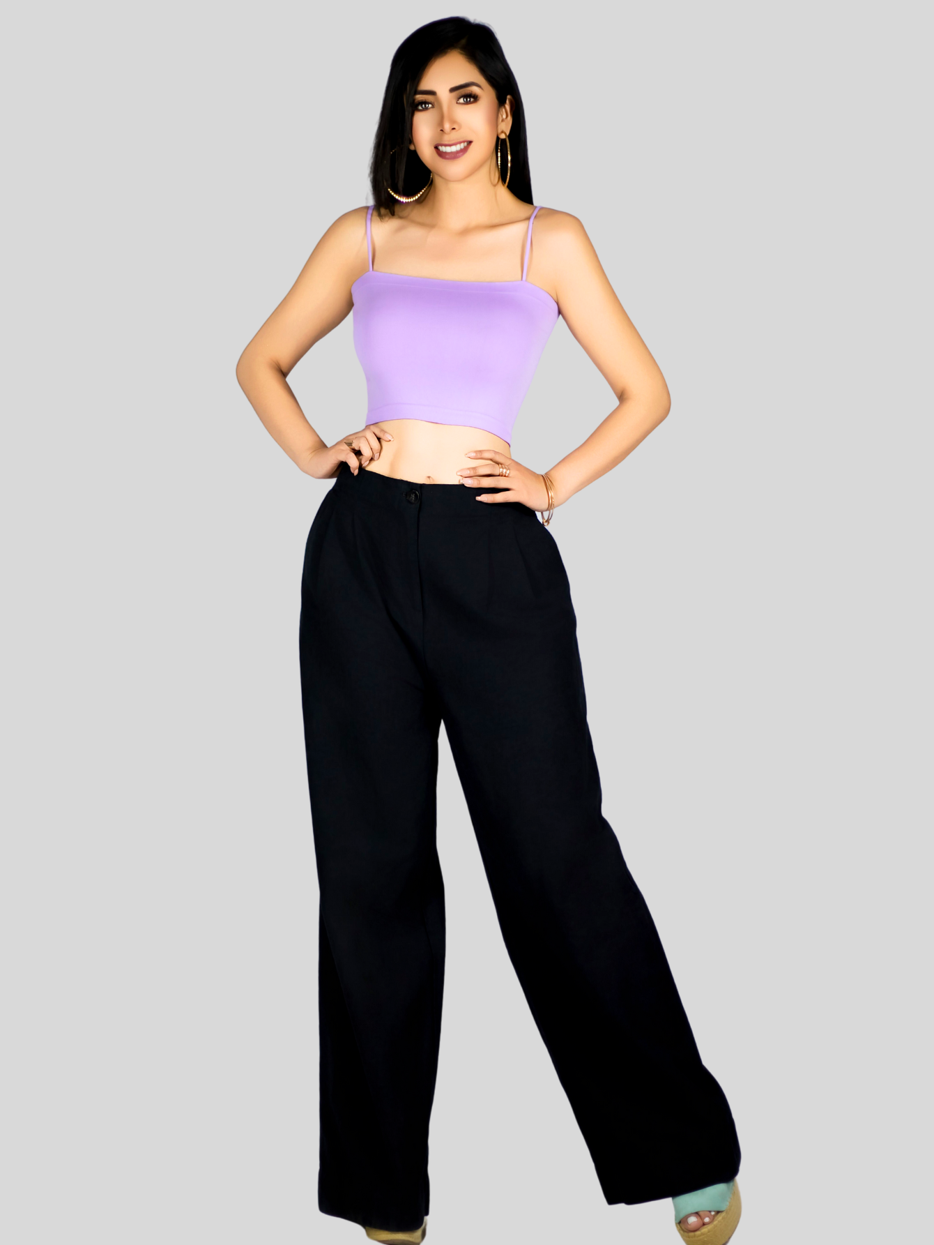 Foto 2 | Set 2 Blusa Mujer Crop Tirantes Top-1025-px2 Varios Colores Confort Y Frescura Día Y Noche