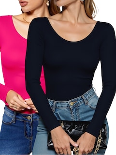 Foto 1 | Set 2 Blusas Mujer Manga Larga Interior Térmico Bl-1013-px2-variedad De Colores Invierno Dama