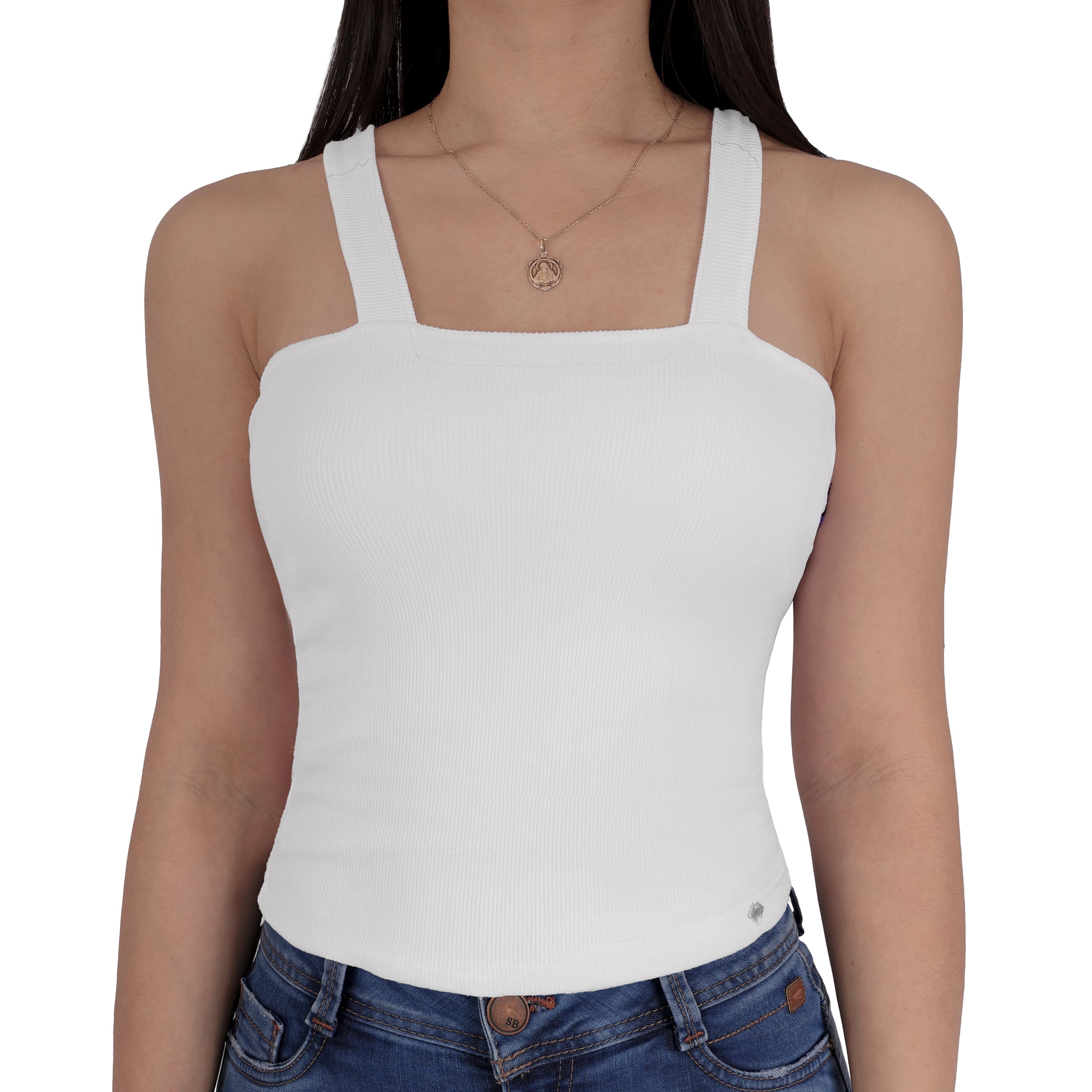 Foto 1 | Blusa Casual Dama Top Tirantes Blanco Sea Brazil
