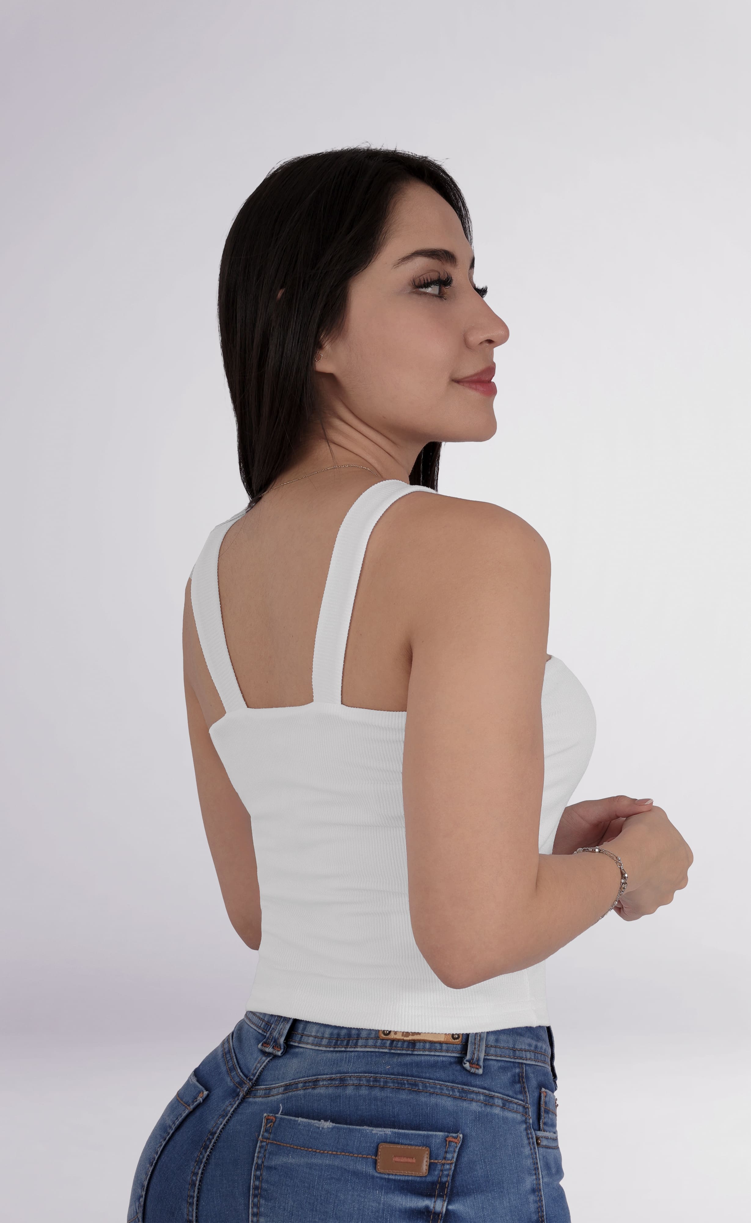Foto 6 pulgar | Blusa Casual Dama Top Tirantes Blanco Sea Brazil