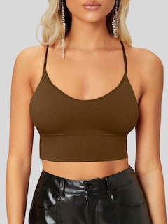 Foto 7 | Set De 2 Tops Mujer Deportivo Con Relleno Top-1013-px2 Variedad De Colores Blusa Croptop