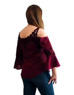 Foto 6 | Blusa D'noel Color Tinto Diseño Formal