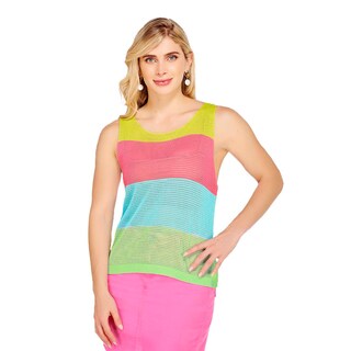 Foto 2 | Top De Punto con Patrón Multicolor para Dama - Mundo Terra