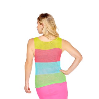 Foto 3 | Top De Punto con Patrón Multicolor para Dama - Mundo Terra