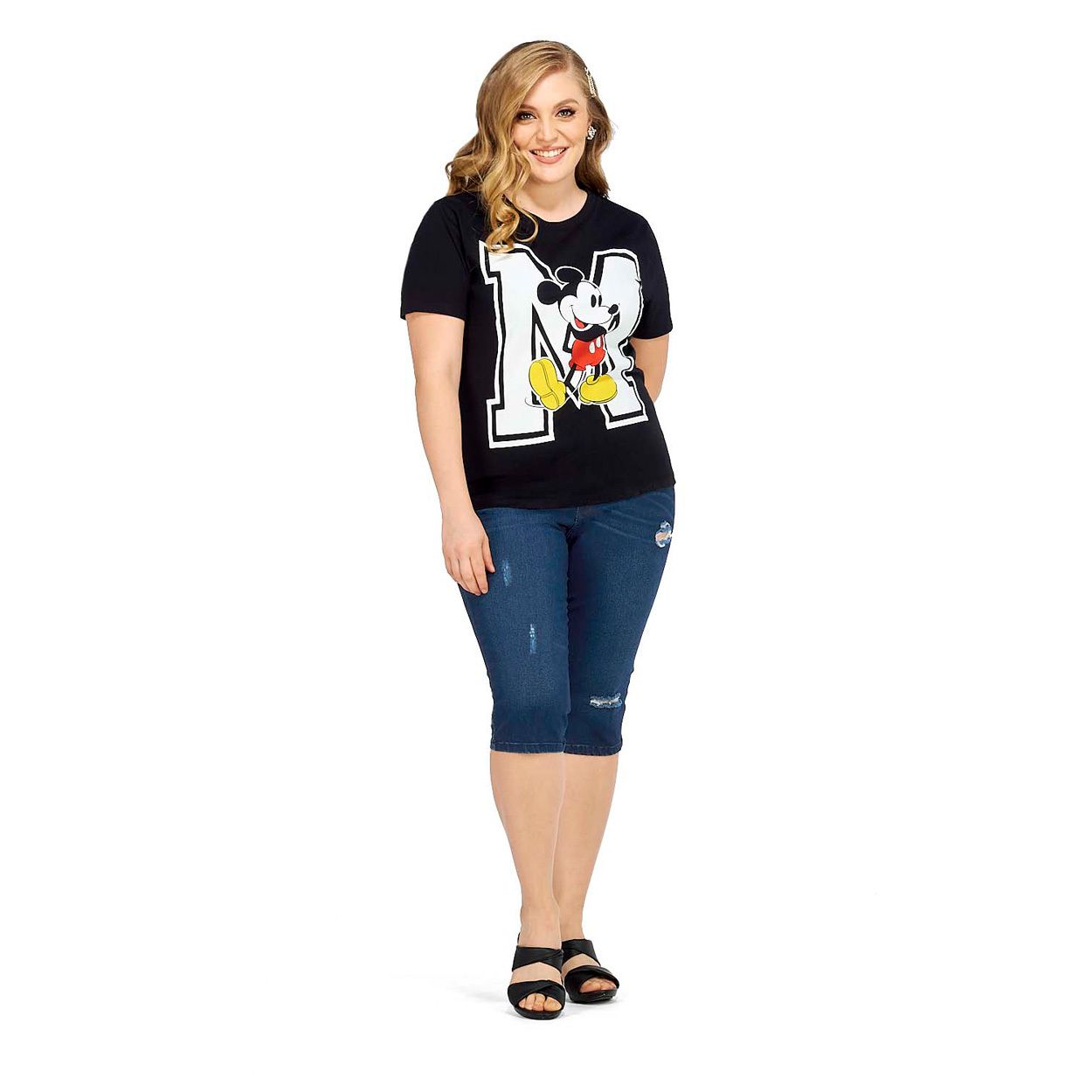 Camiseta con Estampado De Dibujos Animados para Dama - Mundo Terra