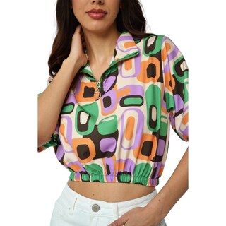 Foto 4 | Blusa Tipo Chamarra ROMAN FASHION BL-JUL-2025-LIMA-TR-ALL color Naranja