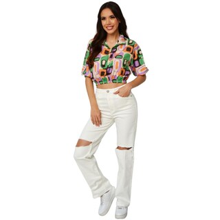 Foto 5 | Blusa Tipo Chamarra ROMAN FASHION BL-JUL-2025-LIMA-TR-ALL color Naranja