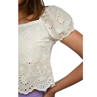 Foto 4 | Blusa Bordada Roman Fashion 0365 color Blanco