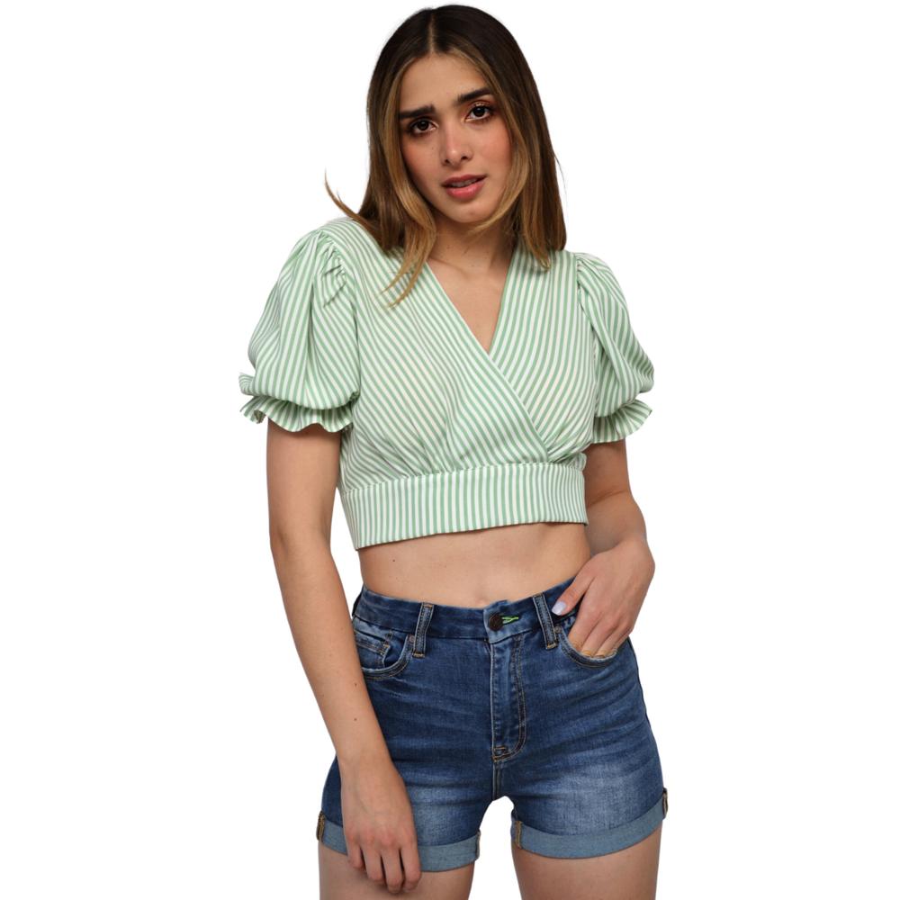 Crop Top Roman Fashion 0604 Verde