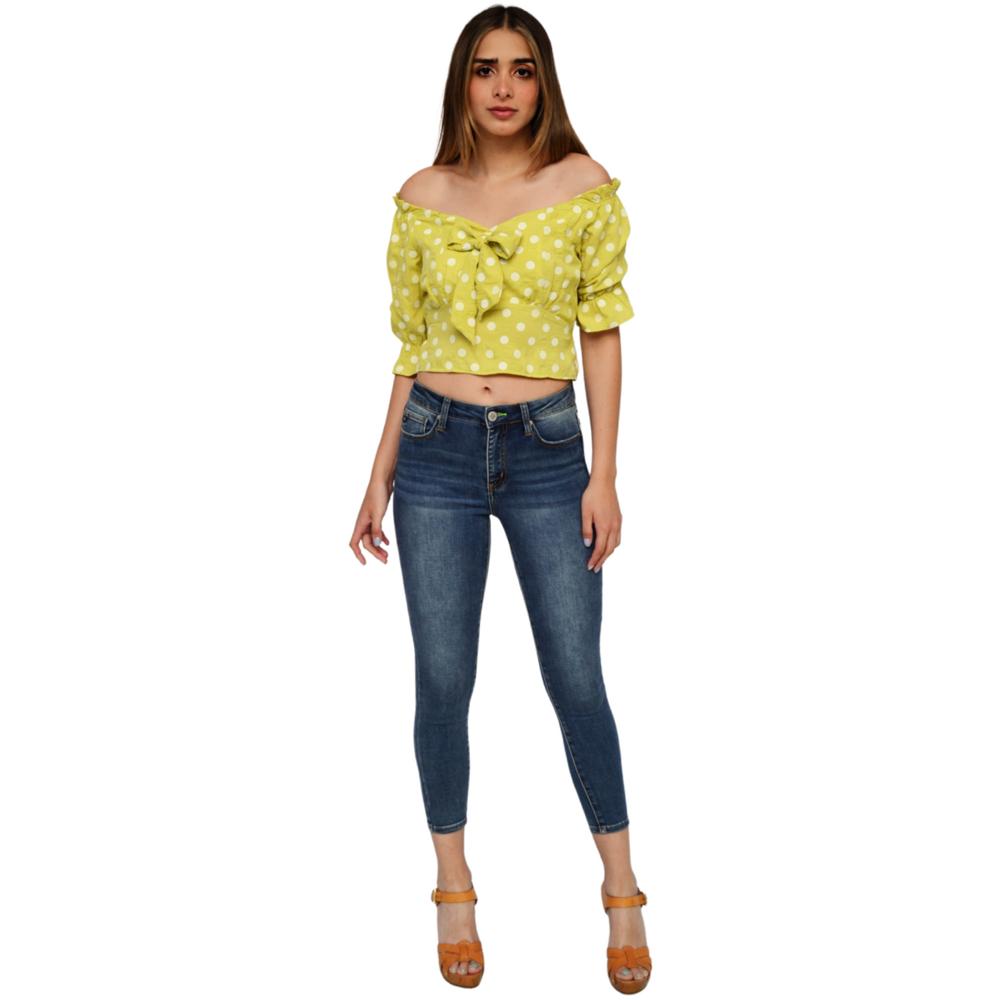 Foto 6 pulgar | Crop Top Roman Fashion 0614 color Verde