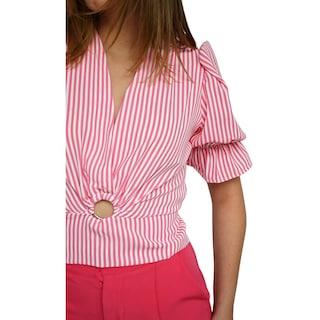Foto 4 | Blusa Escote V ROMAN FASHION 0521 color Rosa
