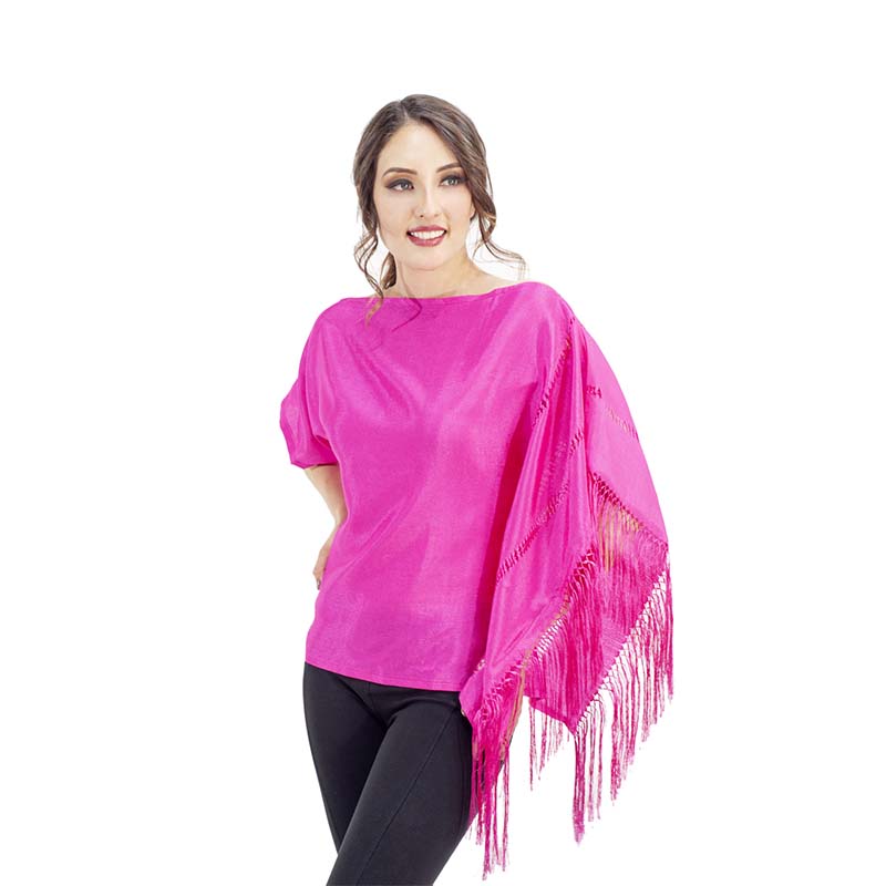 Foto 2 pulgar | Blusa A ÁNGELOZANO color Rosa Rebozo Liso