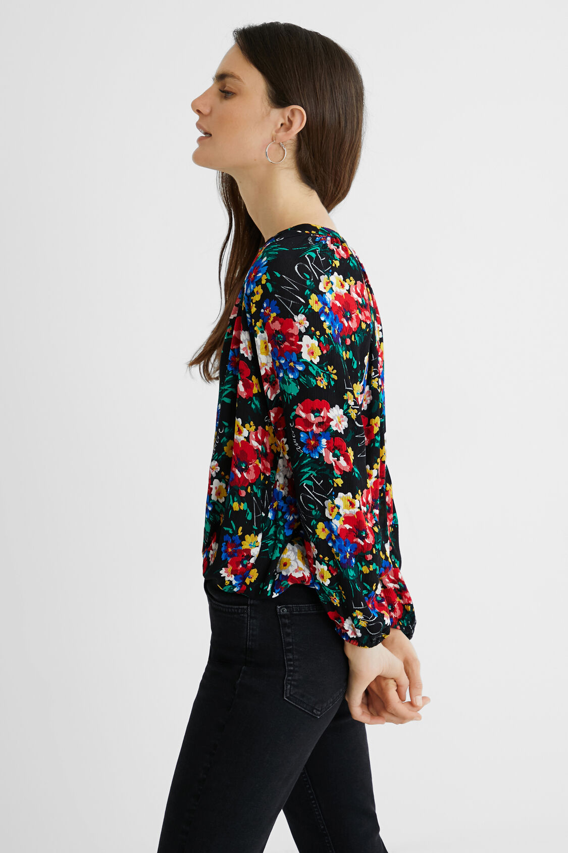 Foto 5 pulgar | Blusa Manga 3/4 Desigual para Mujer