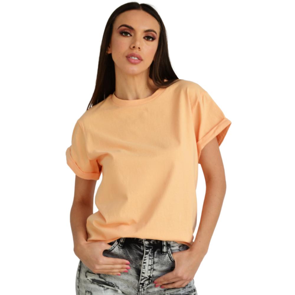 Blusa Balam Manga Corta color Naranja para Mujer