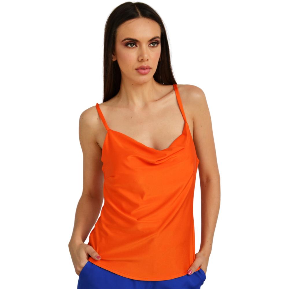 Top de Tirantes Roman Fashion BL-ELY-0424 color Naranja