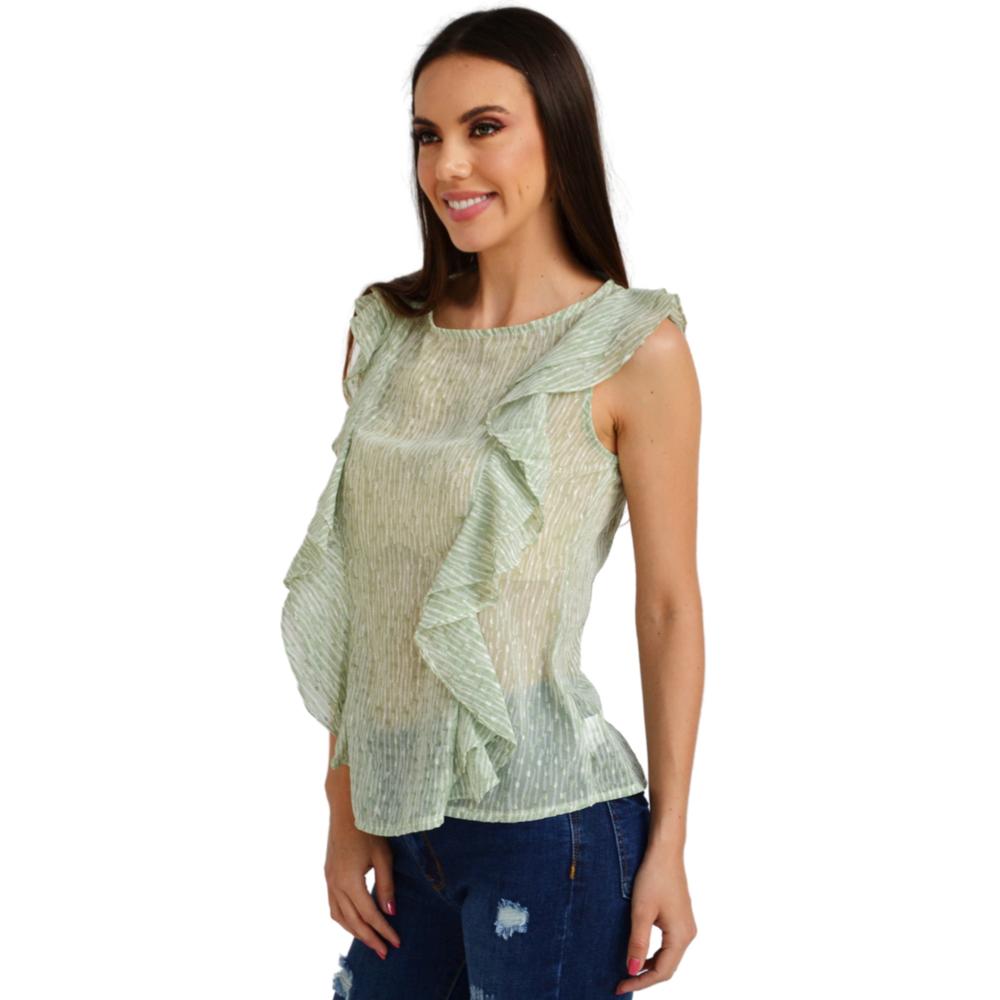 Foto 3 pulgar | Blusa Roman Fashion BL-EXO-2669-VERDE color Verde