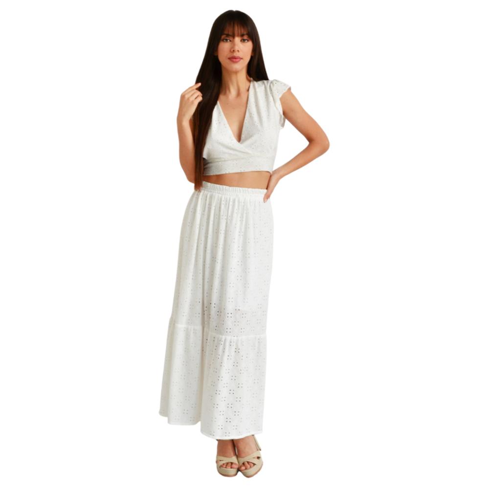 Foto 6 pulgar | Crop Top Sin Manga Roman Fashion BL-ELY-0315 color Blanco