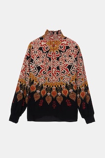 Foto 1 | Blusa Estampada Desigual Manga Larga color Negro