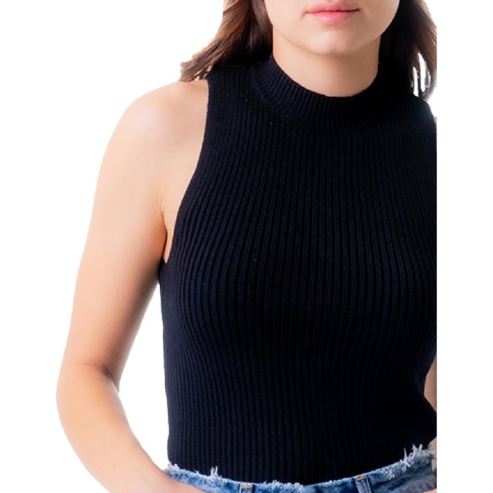 Foto 2 | Blusa Básica Cuello Alto Balam /juvenil, 0087 (negro) Negro