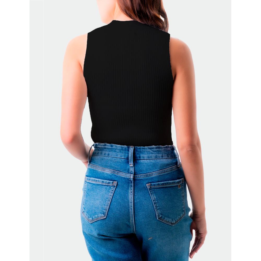 Foto 4 pulgar | Blusa Básica Cuello Alto Balam /juvenil, 0087 (negro) Negro