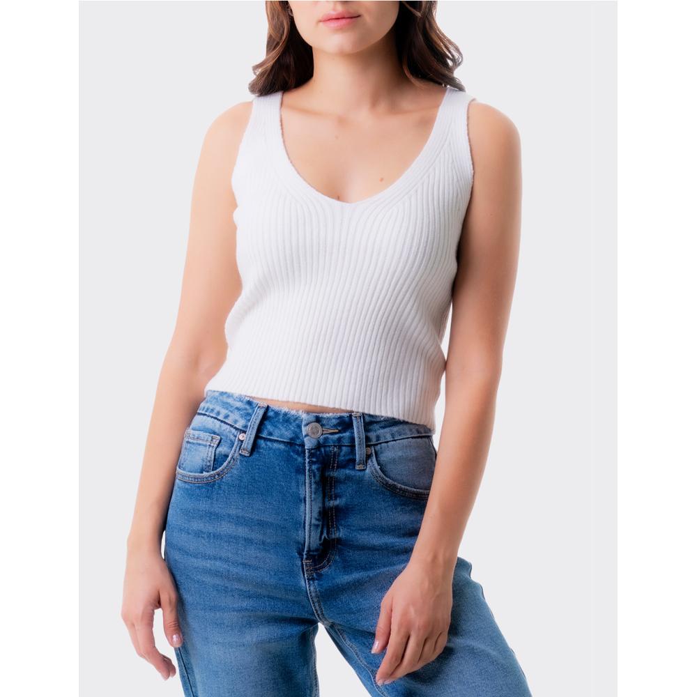 Blusa Básica Cuello V Balam /juvenil, 0086 (blanco) Color Blanco
