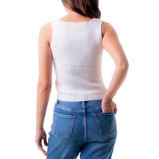 Foto 3 | Blusa Básica Cuello V Balam /juvenil, 0086 (blanco) Color Blanco
