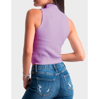 Foto 3 | Blusa Básica Sin Mangas Balam, 0084 (lila) Lila