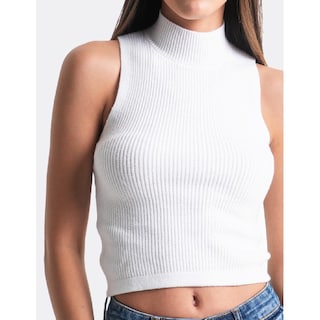 Foto 2 | Blusa Básica Sin Mangas Balam, 0084 (blanco) Blanco