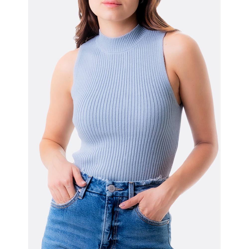 Blusa Básica Cuello Alto Balam /juvenil, 0087 (azul Claro) Azul Cielo $549