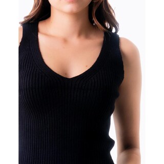 Foto 2 | Blusa Básica Cuello V Balam /juvenil, 0086 (negro) Negro