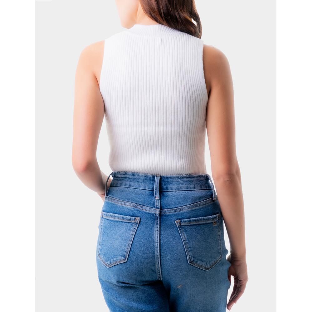 Foto 3 | Blusa Básica Cuello Alto Balam /juvenil, 0087 (blanco) Blanco